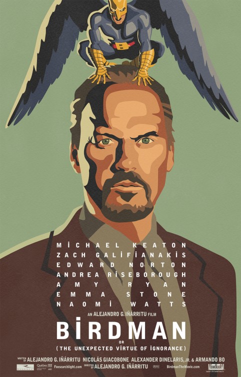 Birdman or (The Unexpected Virtue of Ignorance) poster